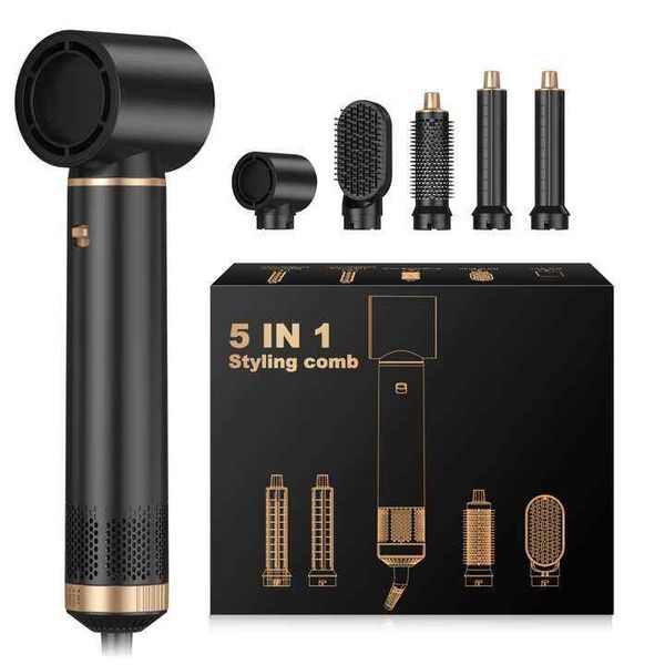 Oem Odm One Step Professional 5 in 1 Hair Dryer Set Multi Styler Hair Tools Iron Curling High Speed Blow Dryer Brush