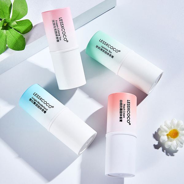 LESSXCOCO Private Label Deodorant Solid Perfume Pocket Stick Organic OEM Body Crystal Soild Perfume Cream Kit