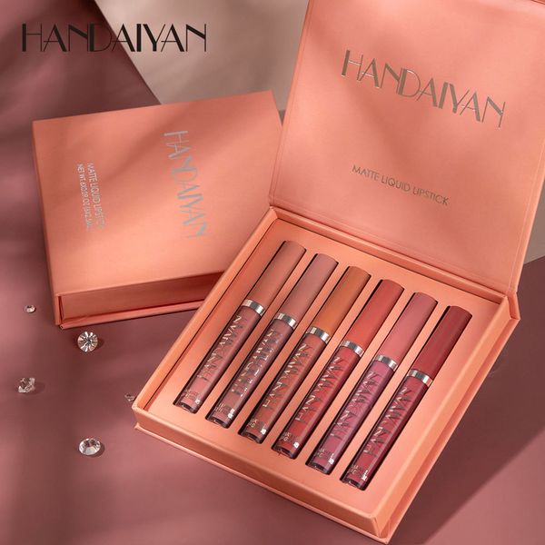 Handiyan Lipstick Set Vegan and Cruelty Free Lipgloss Vendors Liquid Lipstick Bulk Vegan Organic Makeup Private Label Lipstick