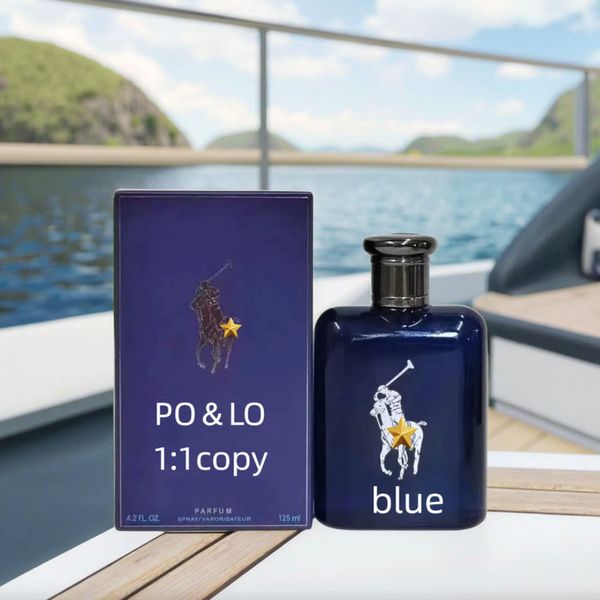 Purr ODM 125ml High Quality Men's Perfume Polo Blue Cologne 1:1 EAU DE Toilette Long-lasting Wholesale Parfums Original ODM