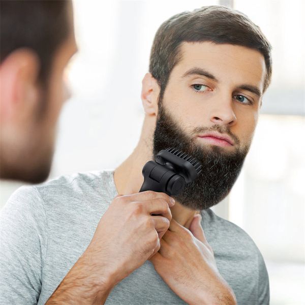 UP to 38MIN+ USING TIME CUSTOM Cordless Rotating Hair or Beard Straightener Wireless Heated Brush Portable Type-c Magnetic