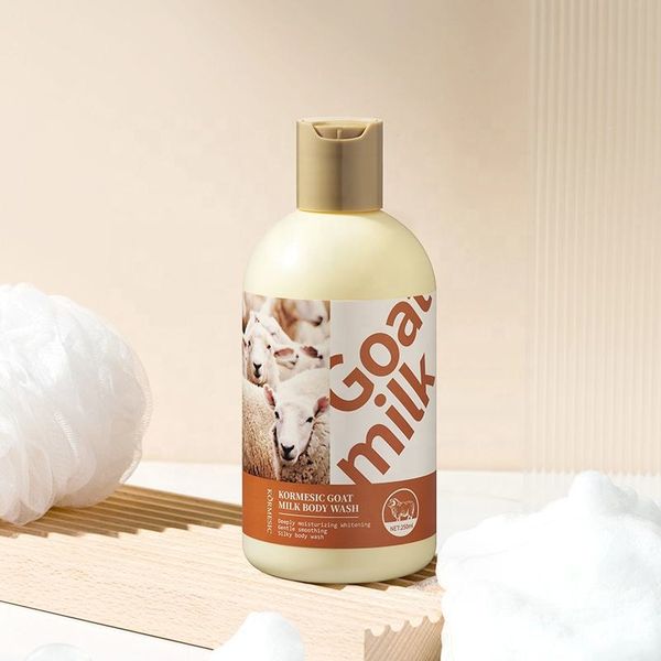 Private Label KORMESIC Goat Milk Deeply Moisturizing Whitening Silky Body Wash