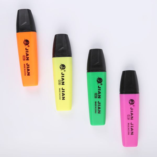 Multi Ink Color Sufficient Capacity Water Based Highlighter Pen Set Marker