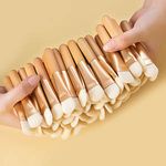 Professional Face Mask Applicator Single Bamboo Synthetic Bristle Professional Face Mask Makeup Brush Set